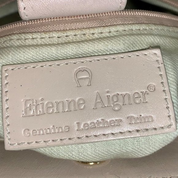 Vintage 90’s Etienne Aigner Bag- Straw & Leather - Picture 15 of 16